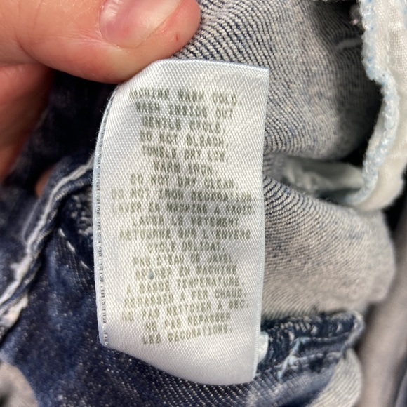 Guess Jeans Short Cut Off Denim Shorts with Embroidered Pockets - Picture 8 of 8